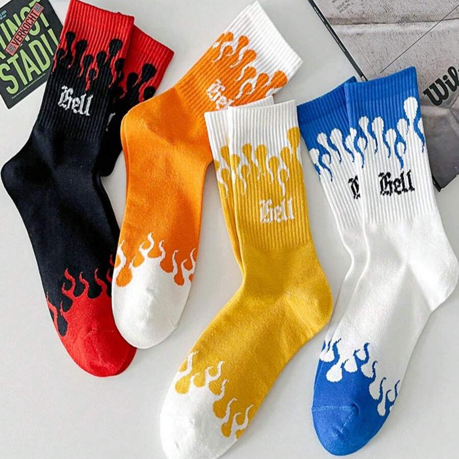 Hell Flame Unisex Sock (Pack of 10-Pairs)