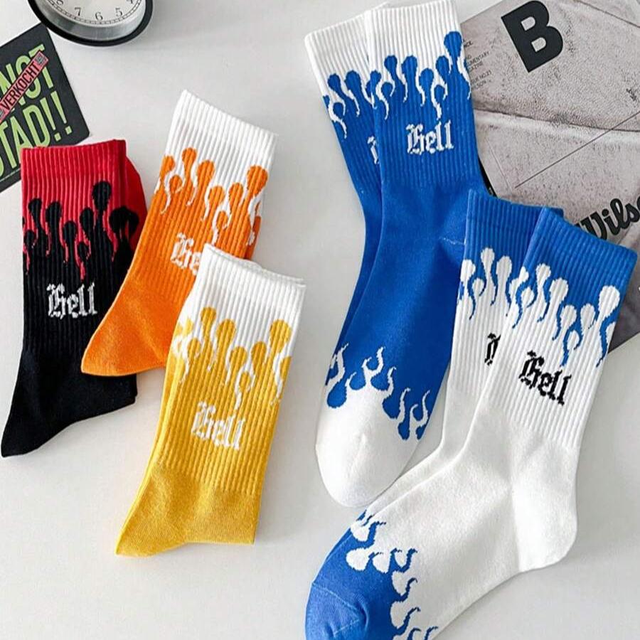 Hell Flame Unisex Sock (Pack of 10-Pairs)