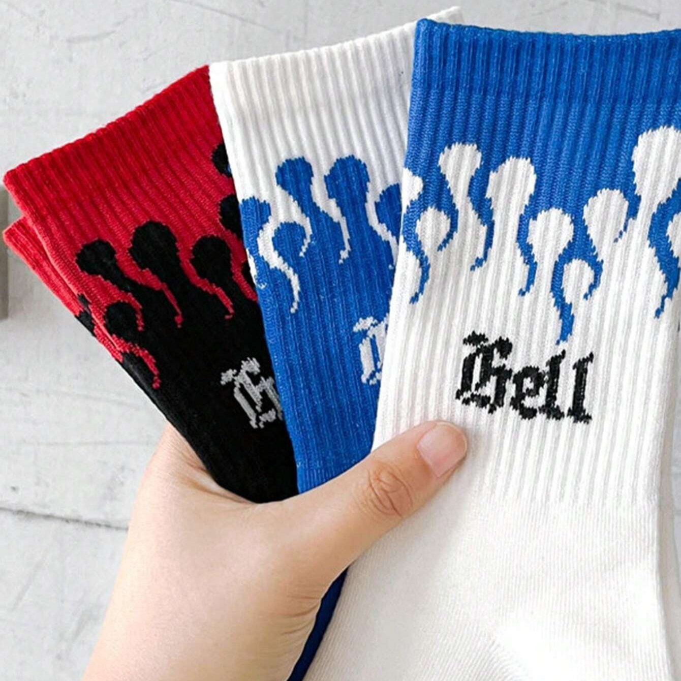 Hell Flame Unisex Sock (Pack of 10-Pairs)