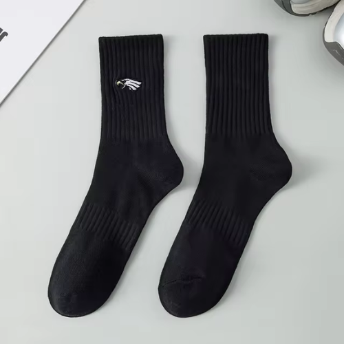 Men Basketball Embroidered Cotton Socks (Pack of 10 socks)