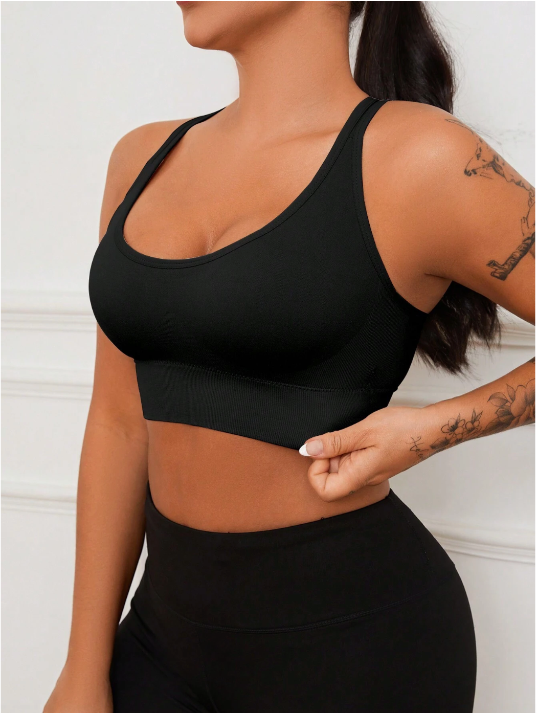 3-Piece Women's Seamless Adjustable Push-Up Sports Bras - Comfort, Breathability, Shockproof & Fashion For Yoga