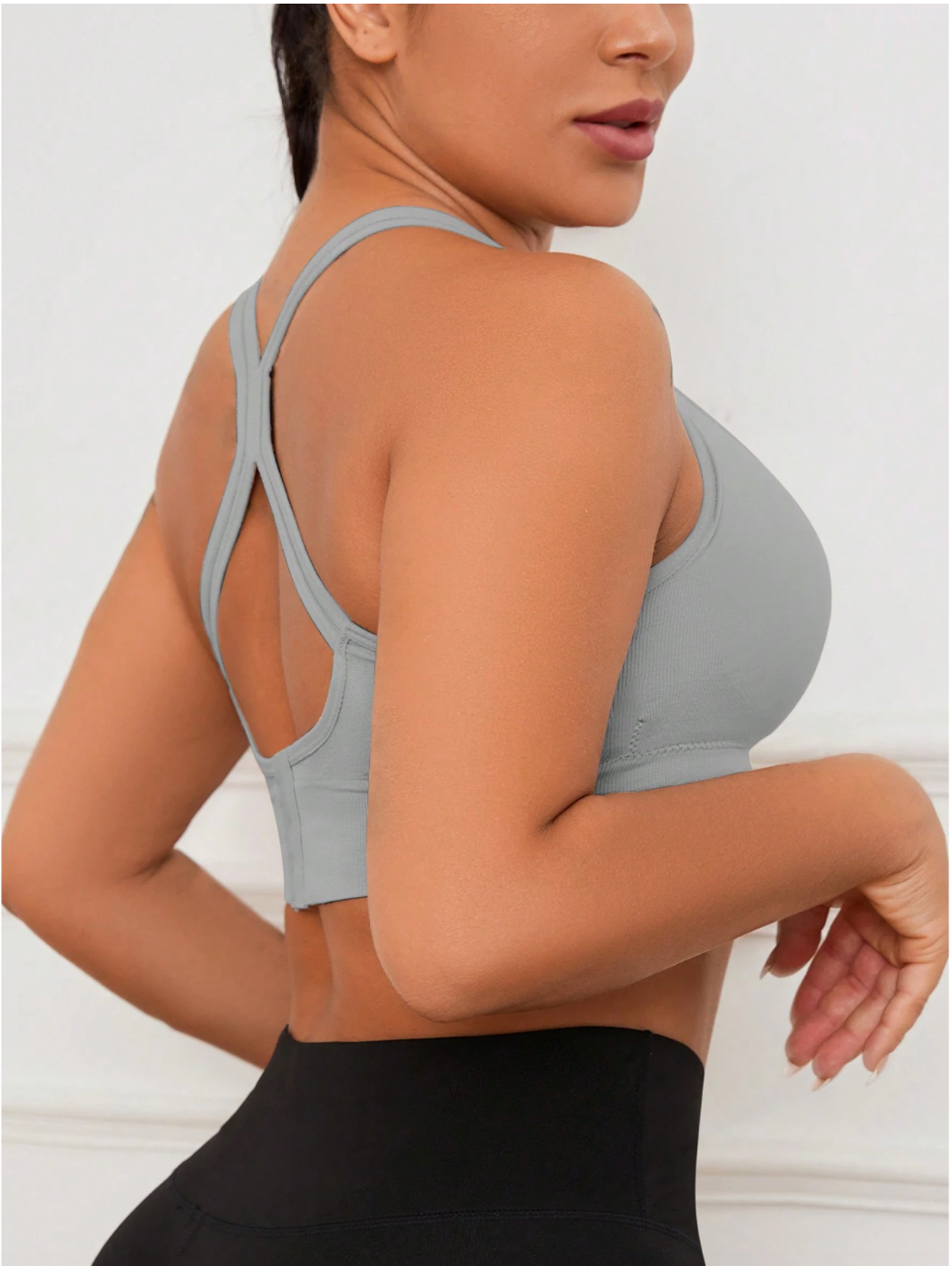 3-Piece Women's Seamless Adjustable Push-Up Sports Bras - Comfort, Breathability, Shockproof & Fashion For Yoga