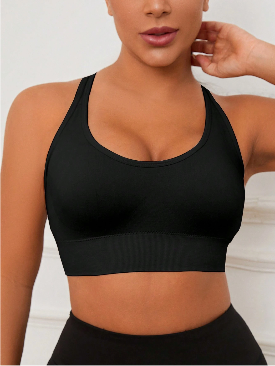 3-Piece Women's Seamless Adjustable Push-Up Sports Bras - Comfort, Breathability, Shockproof & Fashion For Yoga