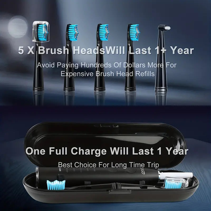 Sonic Electric Toothbrush Charging Model With Long Battery Life (Set of 2)
