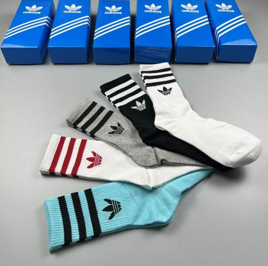 Branded Triped Originals logo printed Sock (Pack of 10 socks)