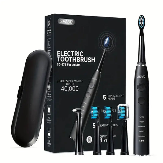 Sonic Electric Toothbrush Charging Model With Long Battery Life (Set of 2)